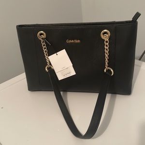 Calvin Klein leather satchel